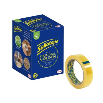 24mm x 66m Sellotape Golden Original Pack of 6