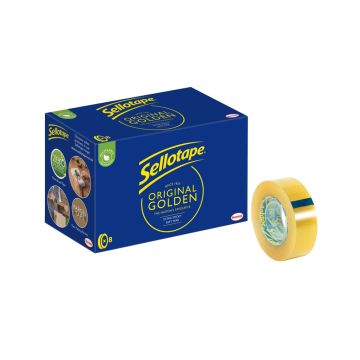 18mm x 33m Sellotape Golden Original Pack of 8