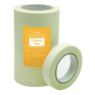 24mm x 50m KCS Masking Tape Pack of 9 Rolls