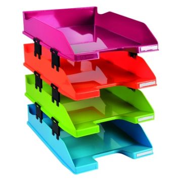 A4+ Letter Tray Set - Bold Assorted Colours