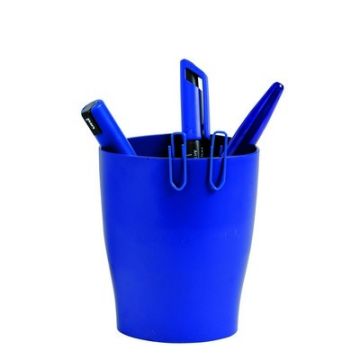 Exacompta Desk Top Range Pen Pot Blue