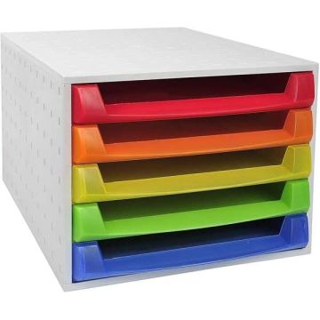 Harlequin 5 Drawer Set Translucent