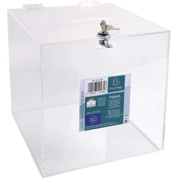 Clear Lockable Suggestion Box