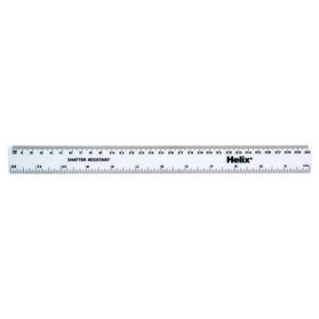 300mm Ruler White Pack of 100