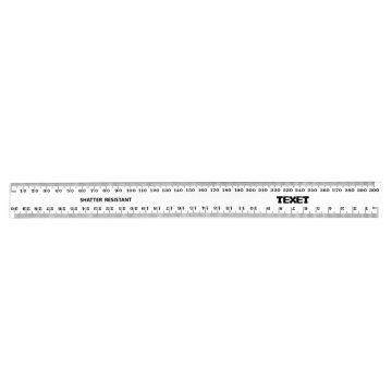 300mm Ruler Clear Pack of 100