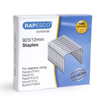 Rapesco Staples 923/12mm Box of 1000