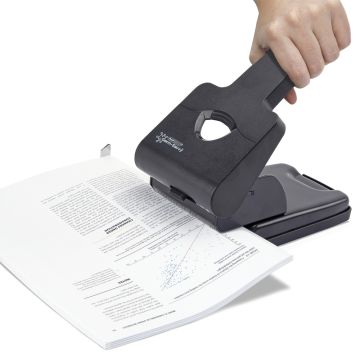 Rapesco Germ-Savvy HD865-P Heavy Duty 2-Hole Punch