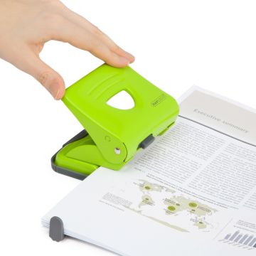 Rapesco 825 Metal Hole Punch Green