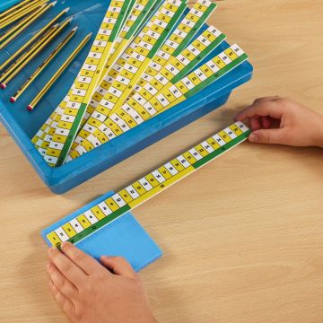 Helix Early Learning Ruler White/Yellow