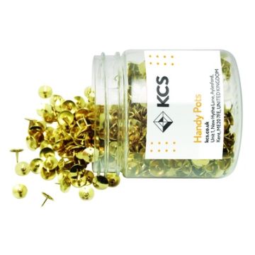 KCS 9.5mm Brass Drawing Pins Tub of 1200