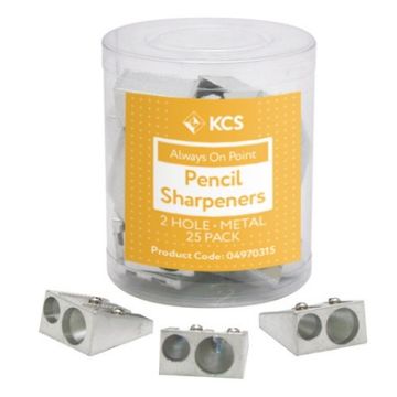 KCS 2 Hole Metal Sharpeners Tub of 25