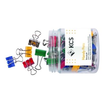 19mm KCS Foldback Clips Tub of 50
