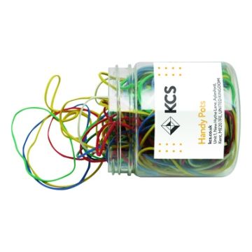 KCS Rubber Bands Assorted Colours 75g Tub
