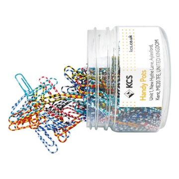 27mm KCS Striped Paperclips Tub of 250