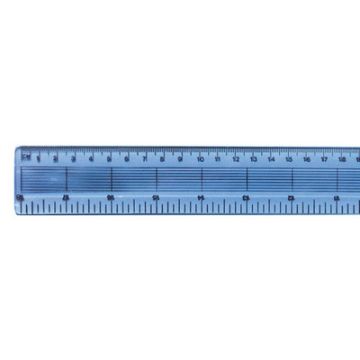 Helix 450mm Plastic Ruler Blue