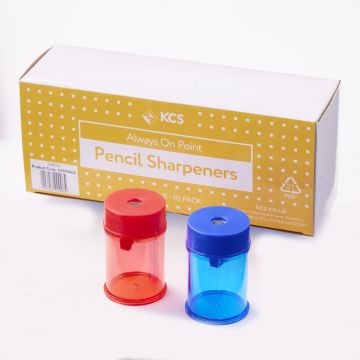 KCS Single Hole Desktop Sharpeners Red/Blue Pack of 10