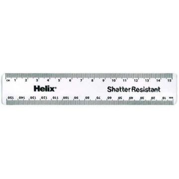 150mm Metric Ruler Clear Pack of 30