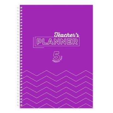 A4 Teachers Academic Planner 5 Period
