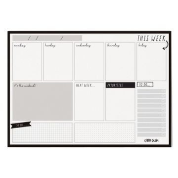 Black Pukka Pads Weekly Planner Pad