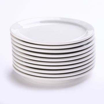 Plate Tea 165mm White Porcelain Pk12