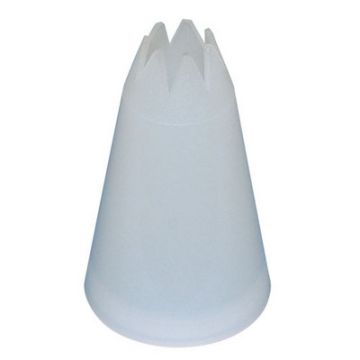 7 Point Star Piping Nozzle White