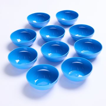 Polycarbonate Bowl Blue Dia100mm Pack of 10