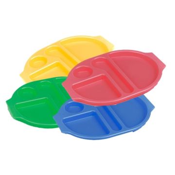 Polycarbonate Meal Tray Large Red