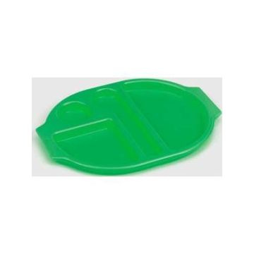 Polycarbonate Meal Tray Large Green