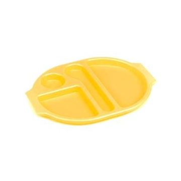 Polycarbonate Meal Tray Large Yellow