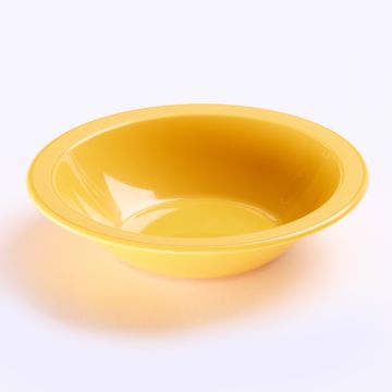 Polycarbonate Narrow Rim Bowl 170mm Yellow Pack of 10