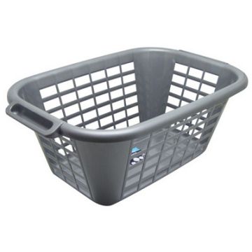 Laundry Basket Metallic Grey