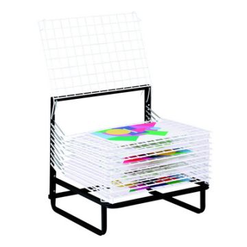 10 Shelf Floor Standing Drying Rack A2