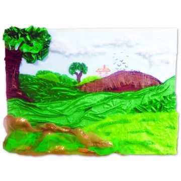 Landscape Textured Display Fabric