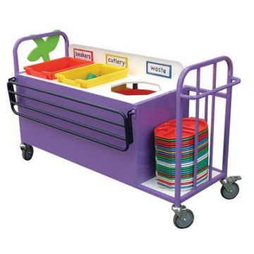 Panelled Front Clearing Trolley