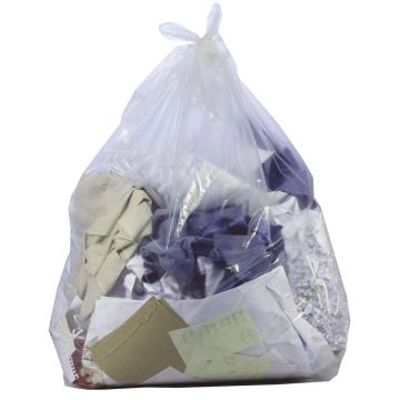 Medium Duty Bin Bags Clear 90 Litres Pack of 600