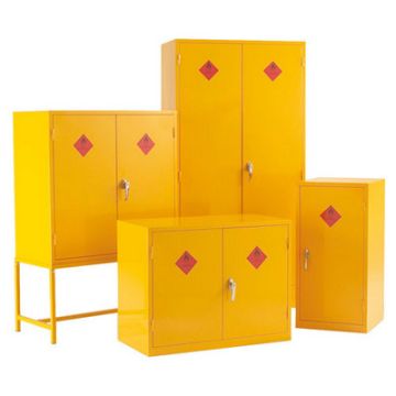 1 Shelf Hazardous Substance Cabinet 915x457x457mm Yellow