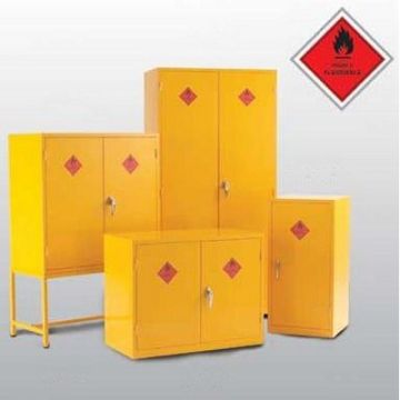 3 Shelf Hazardous Substance Cabinet Yellow
