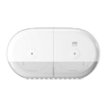 Tork SmartOneÂ® Mini Twin Toilet Roll Dispenser White