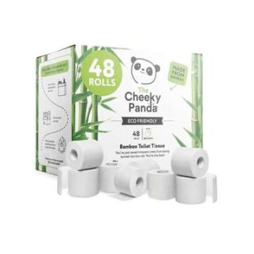 Cheeky Panda 3 Ply Bamboo Toilet Tissue Pack of 48