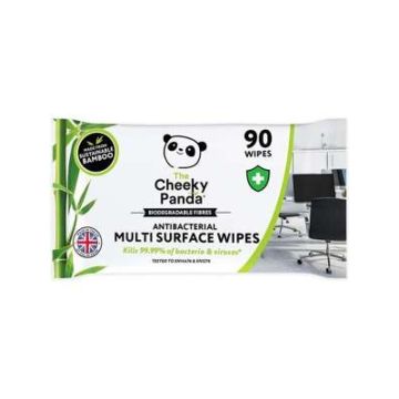 Cheeky Panda Antibacterial Biodegradable Multi-Surface Wipes Pack of 6