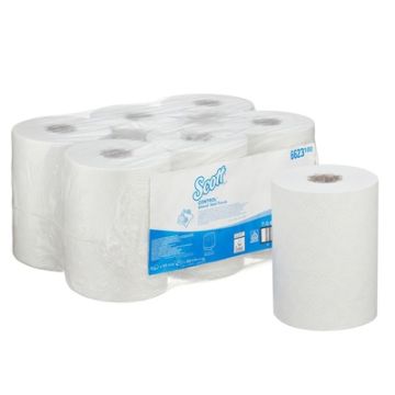 Scott Control Slimroll Rolled 1 Ply Hand Towels Case of 6