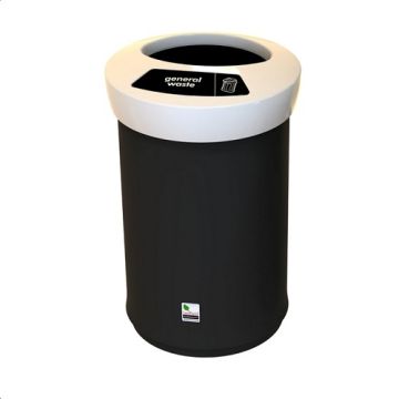 EcoAce Recycling Bin General Waste 62 Litres White