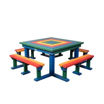 Recycled Plastic Adult Octobrunch Picnic Rainbow