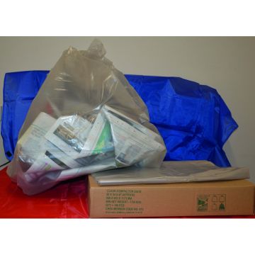 Compactor Bin Bags Clear 140 Litres Pack of 100