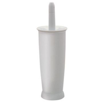 Toilet Brush Enclosed Holder Set White