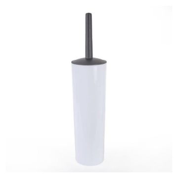 Toilet Brush With Holder White