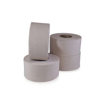 Zero Mini Jumbo Toilet Rolls Natural 150m Pack of 6