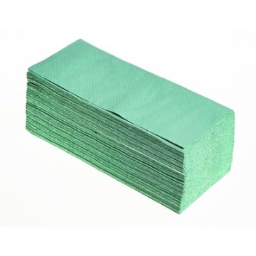 KCS Singlefold Hand Towel Green 1 Ply Case of 5000
