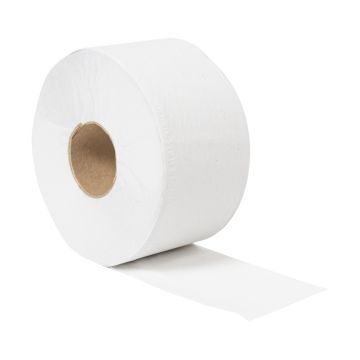 Purely Mini Jumbo Toilet Roll 2 Ply White Pack of 12