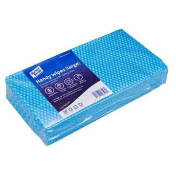 Lightweight Disposable Wiping Cloth Blue Pack of 50